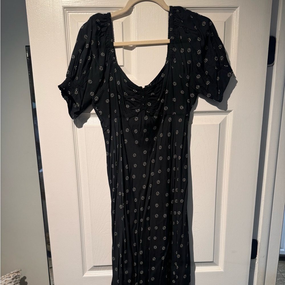 Madewell Black Puff Sleeve Sundress